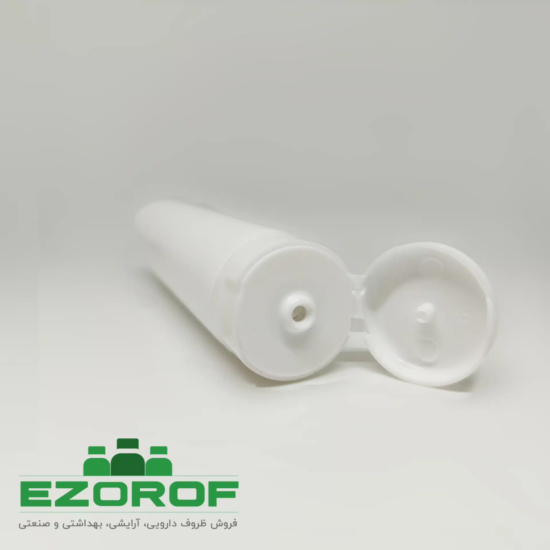  تیوپ سفید ۷۵ میل با درب فیلیپ تاپ - Image 2