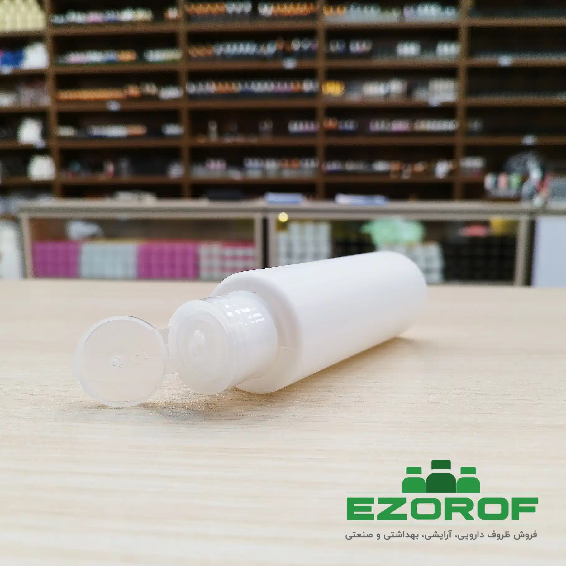 بطری پلی اتیلن ۱۲۰ میل با درب فیلیپ تاپ ۲۴ شفاف - Image 3