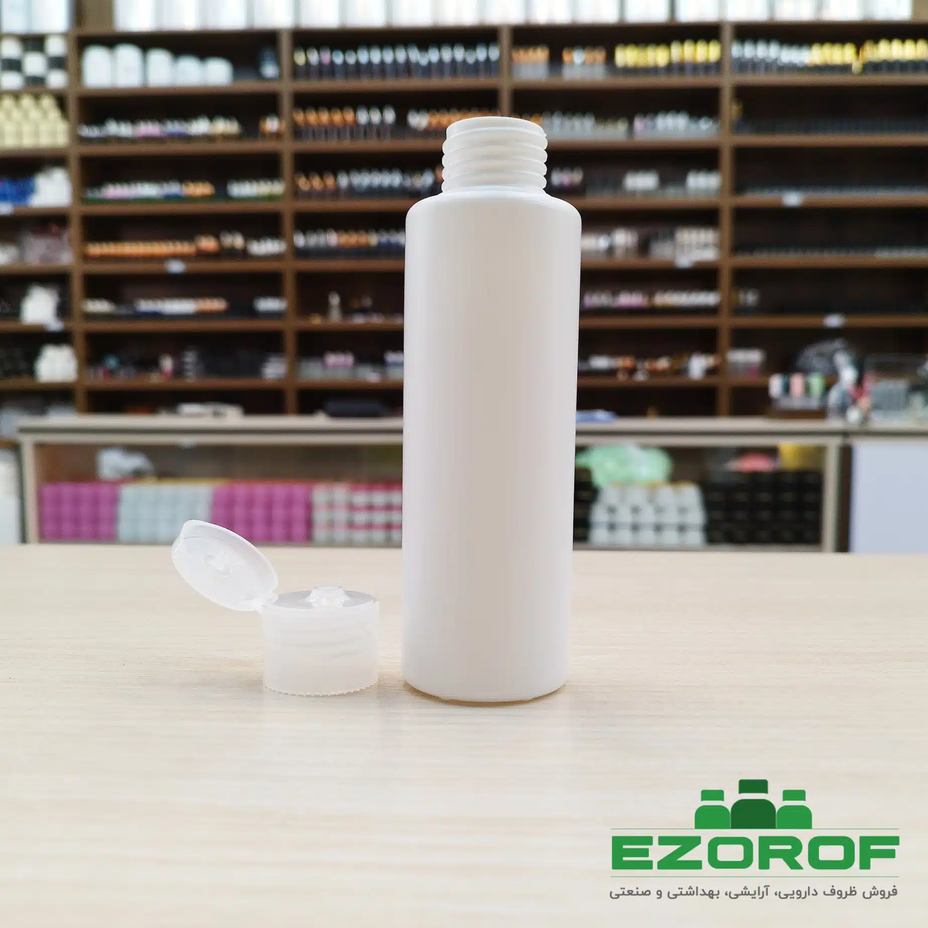 بطری پلی اتیلن ۱۲۰ میل با درب فیلیپ تاپ ۲۴ شفاف - Image 4