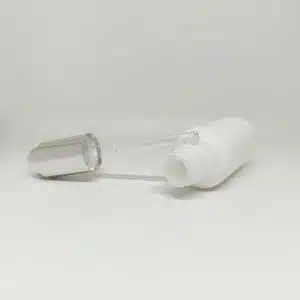 شیشه قطره ۳۰ میل وارداتی سفید با قطره چکان دکمه ای کروم وارداتی