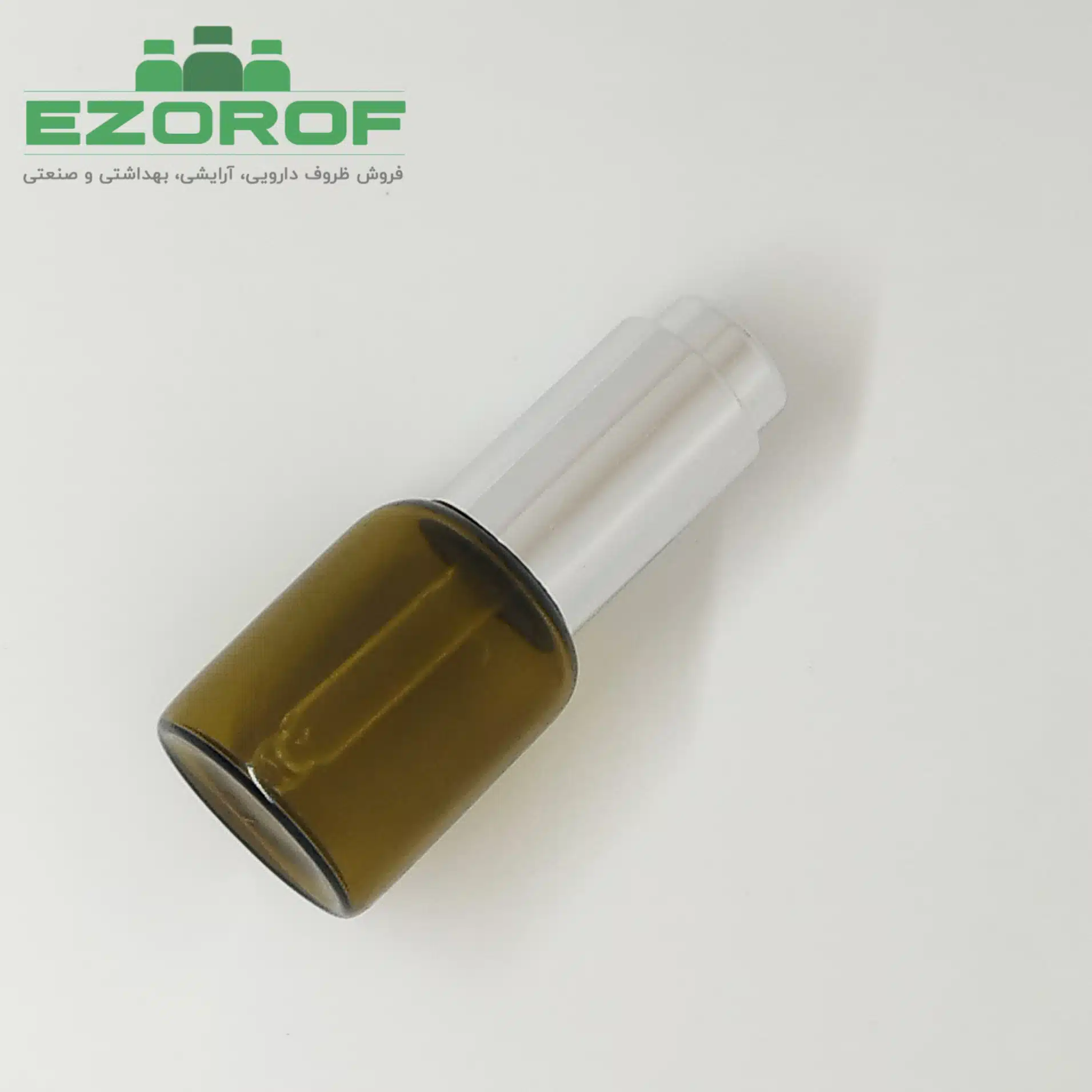 ویال ۲۰ میل با قطره چکان دکمه ای کرومی - Image 3