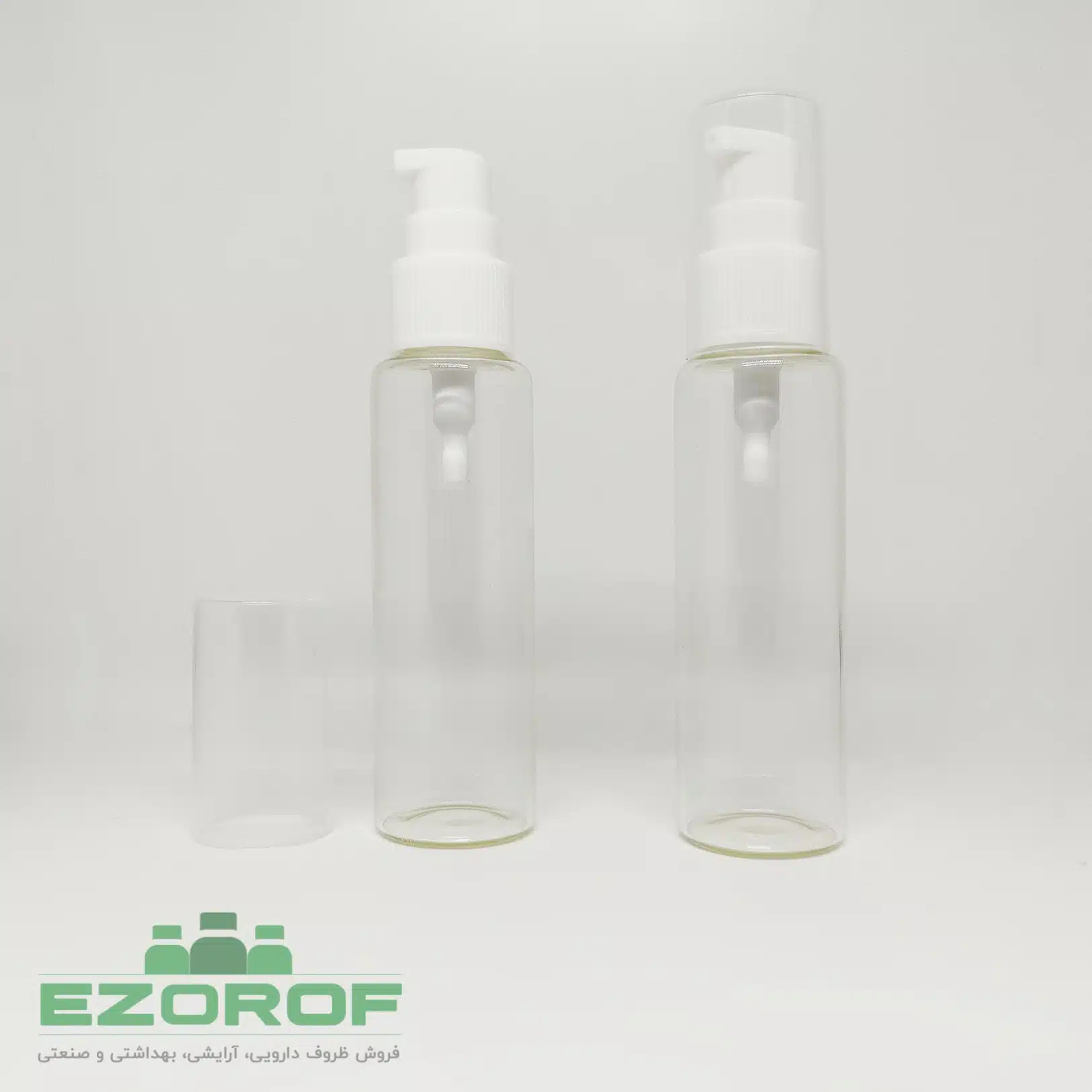 شیشه ویال ۵۰ میل با غلیظ پاش سفید - Image 4