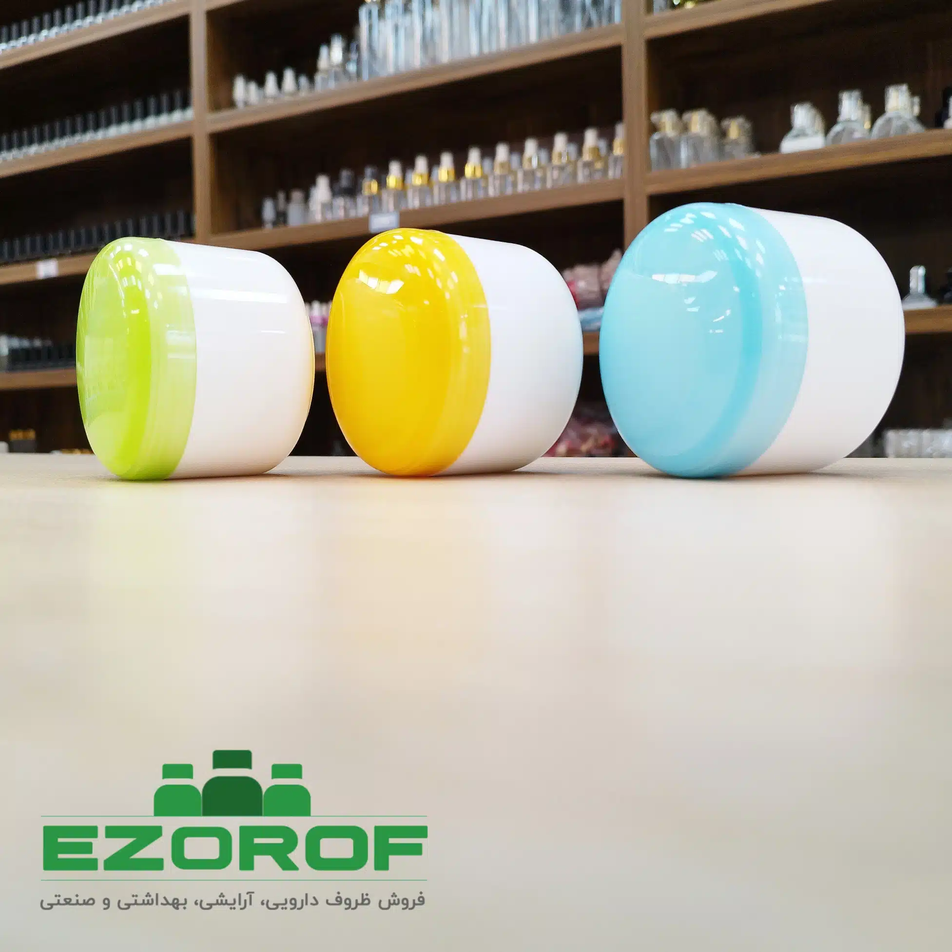 قوطی کرم ۱۰۰ گرمی درب رنگی - Image 3