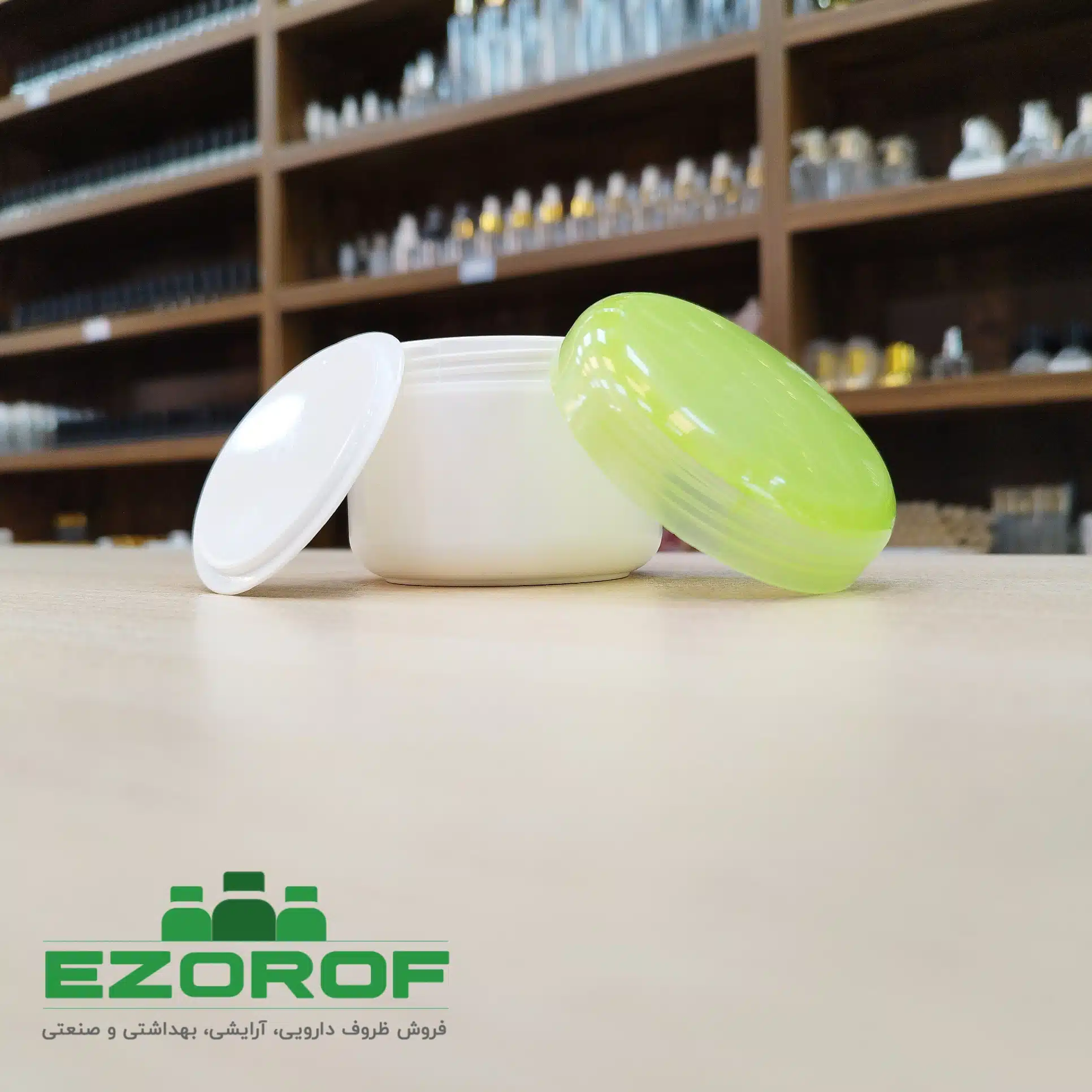 قوطی کرم ۱۰۰ گرمی درب رنگی - Image 7