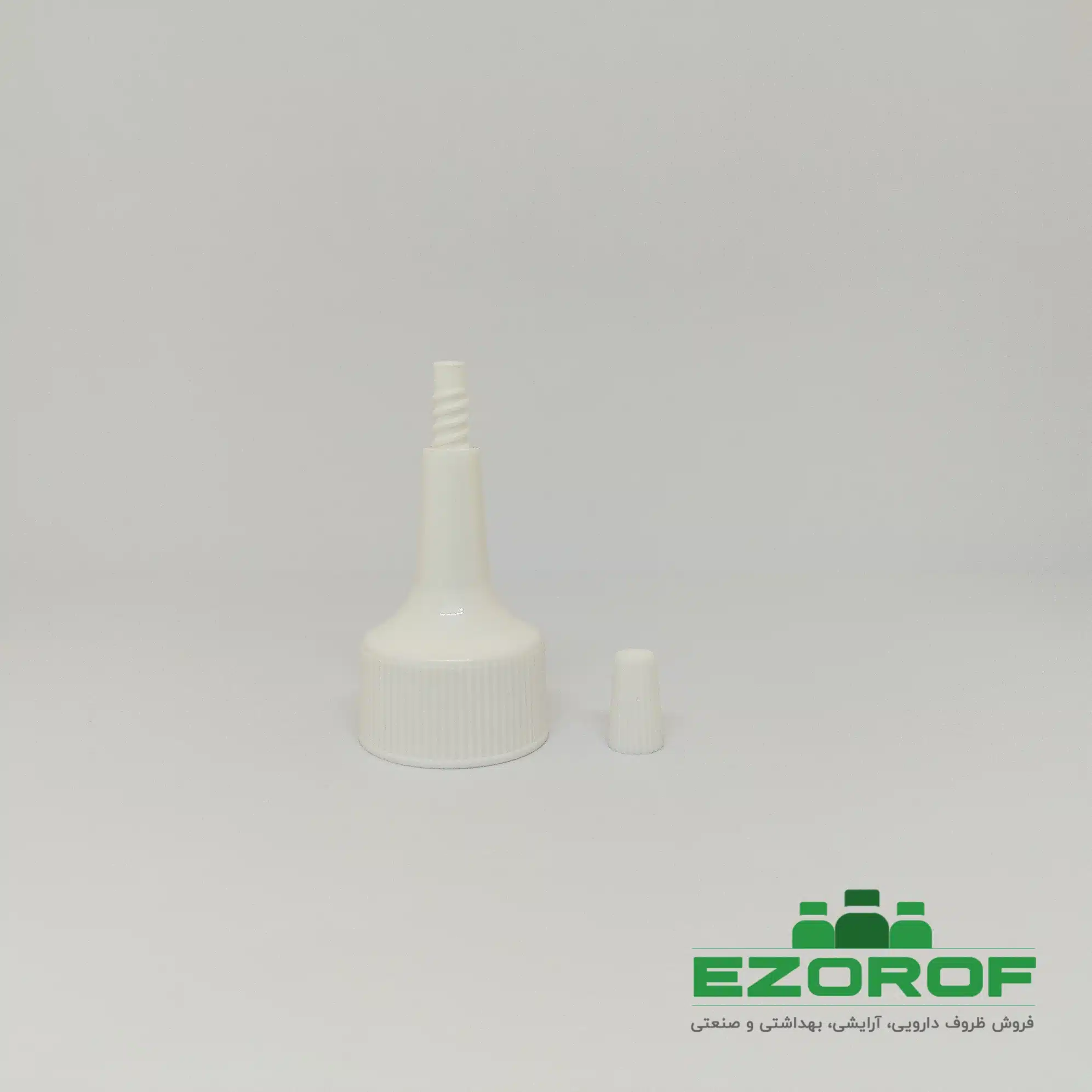 پت ۲۵۰ میل شفاف ۲۴ با درب چسبی ۲۴ سفید - Image 5