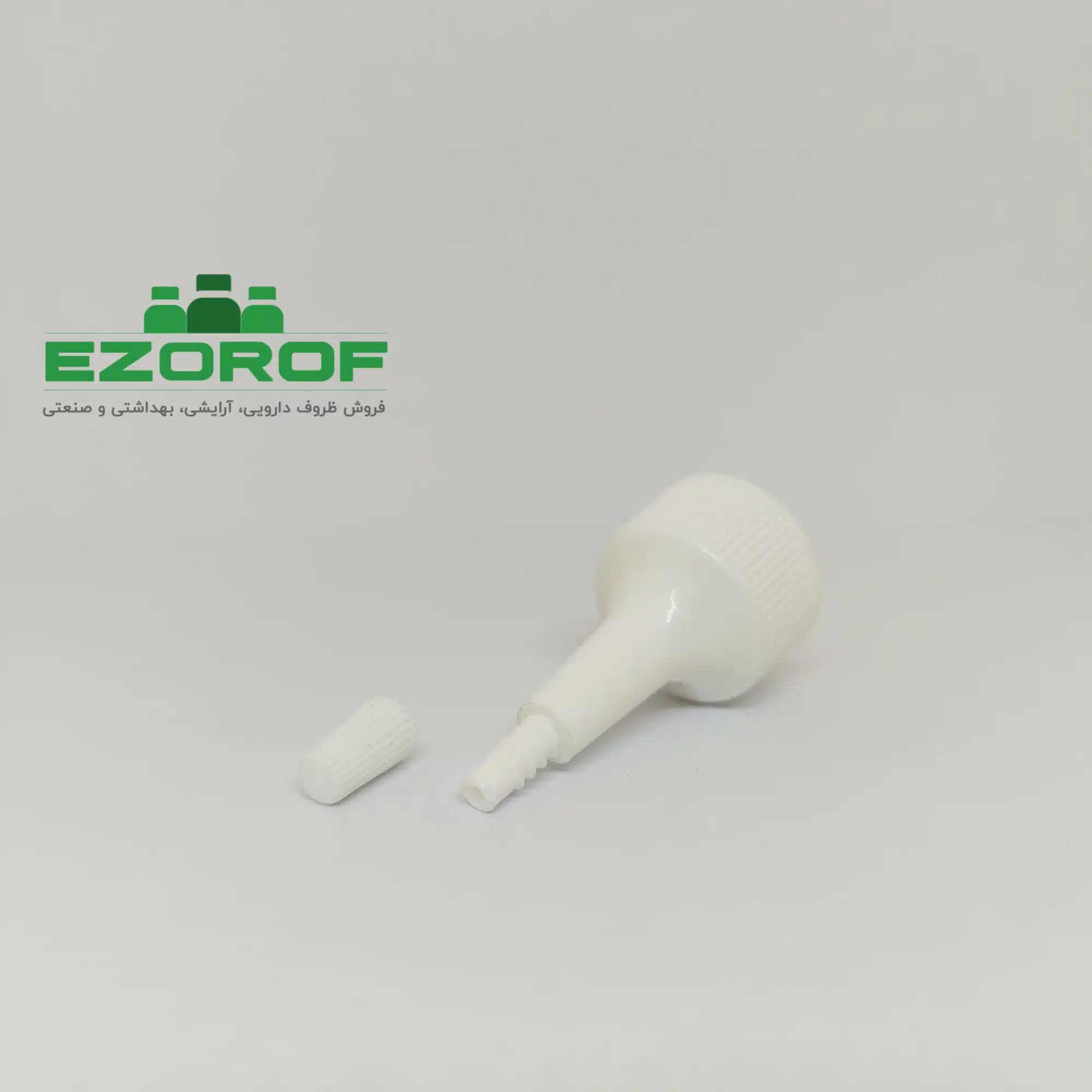 پت ۲۵۰ میل شفاف ۲۴ با درب چسبی ۲۴ سفید - Image 4