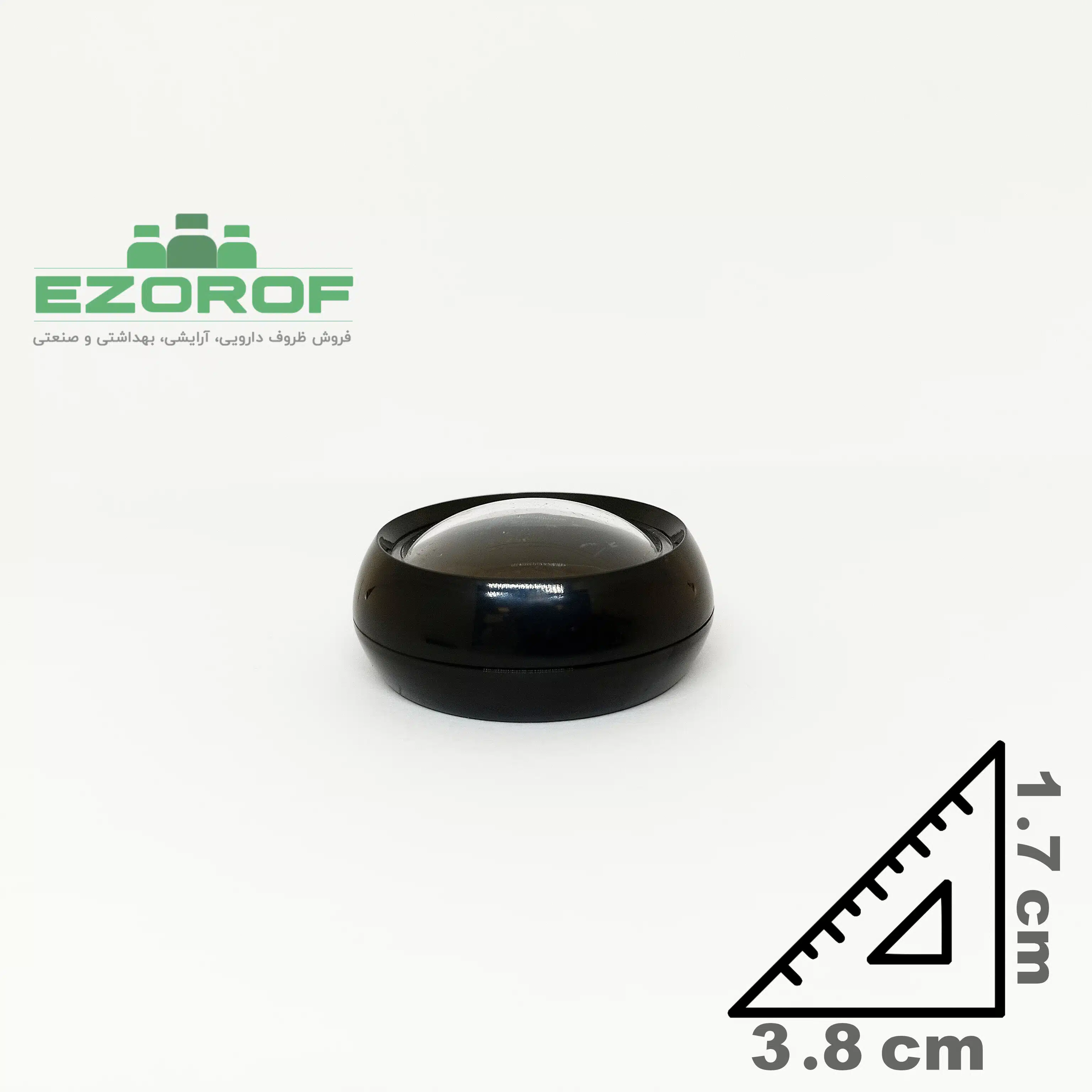 قوطی کریستال ۳ گرمی مشکی سفینه - Image 2