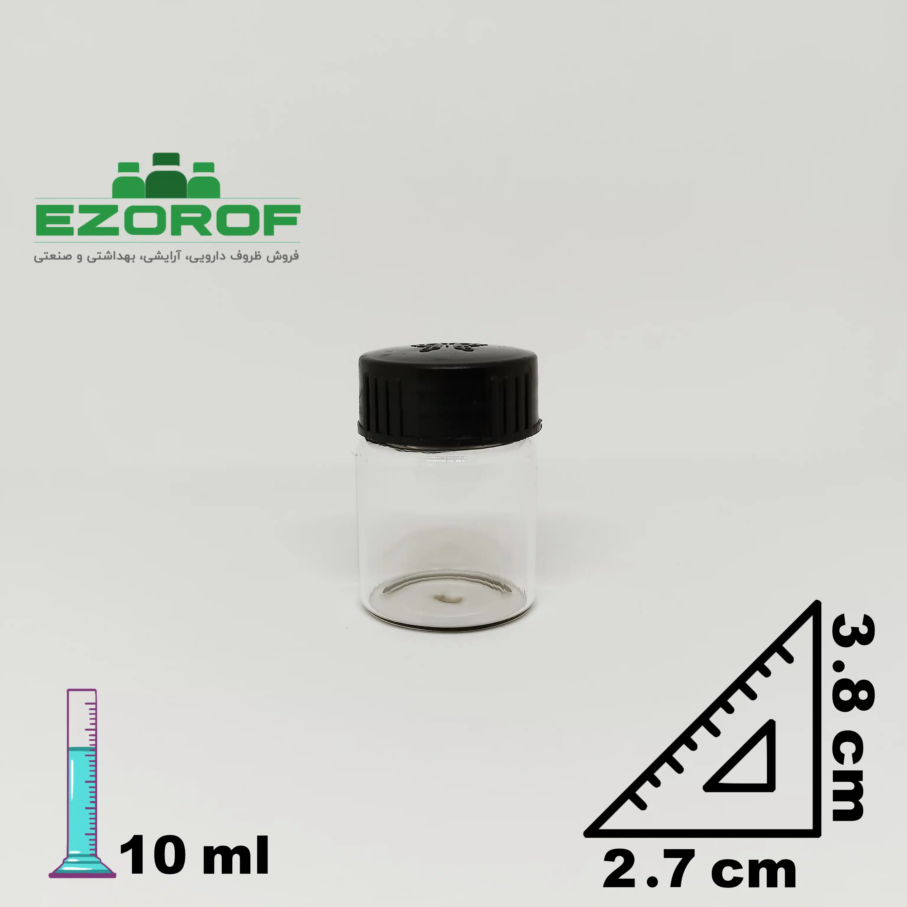 شیشه درب پیچ 10 میل پروانه - Image 2