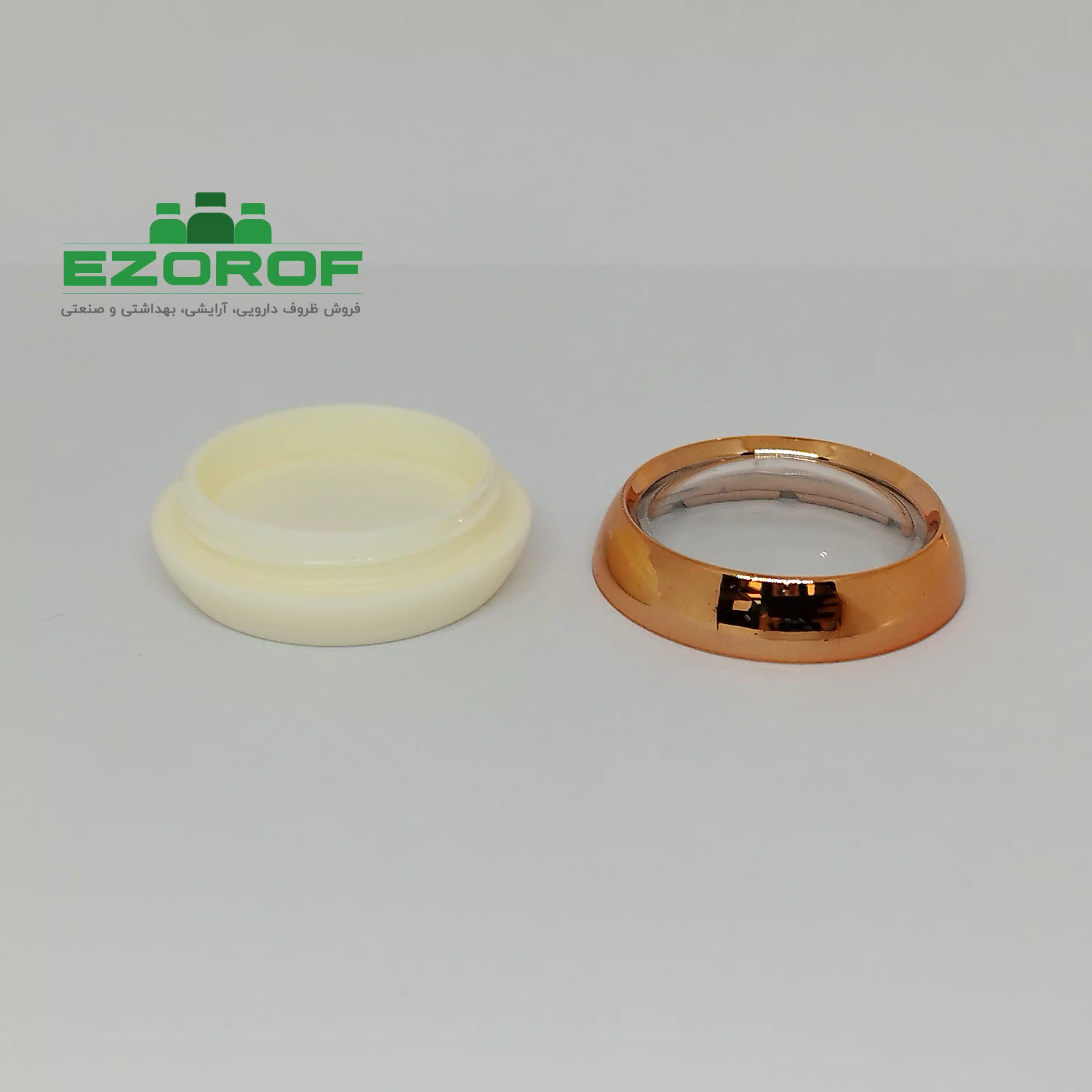 قوطی کریستال ۳ گرمی رزگلد سفینه - Image 3