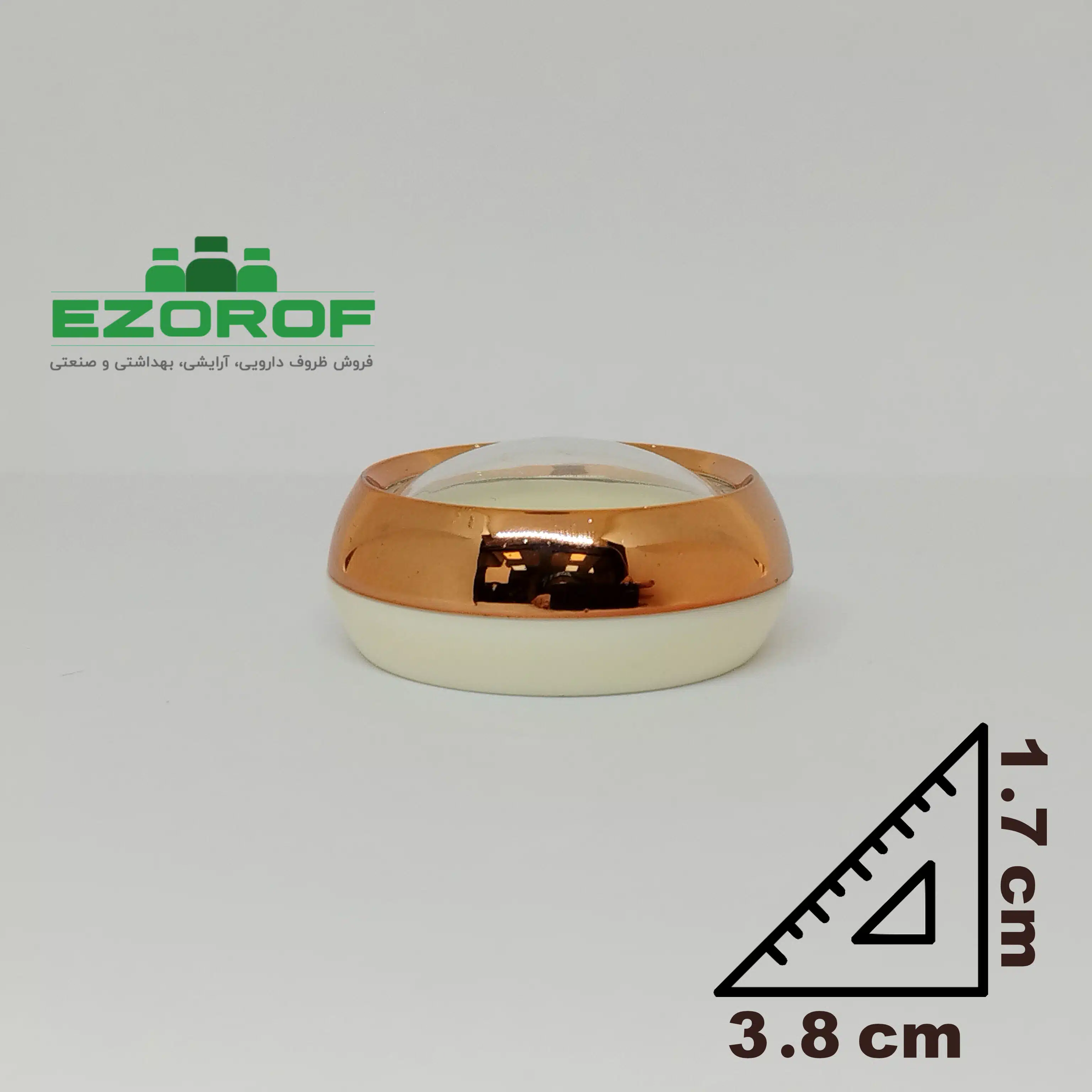 قوطی کریستال ۳ گرمی رزگلد سفینه - Image 2