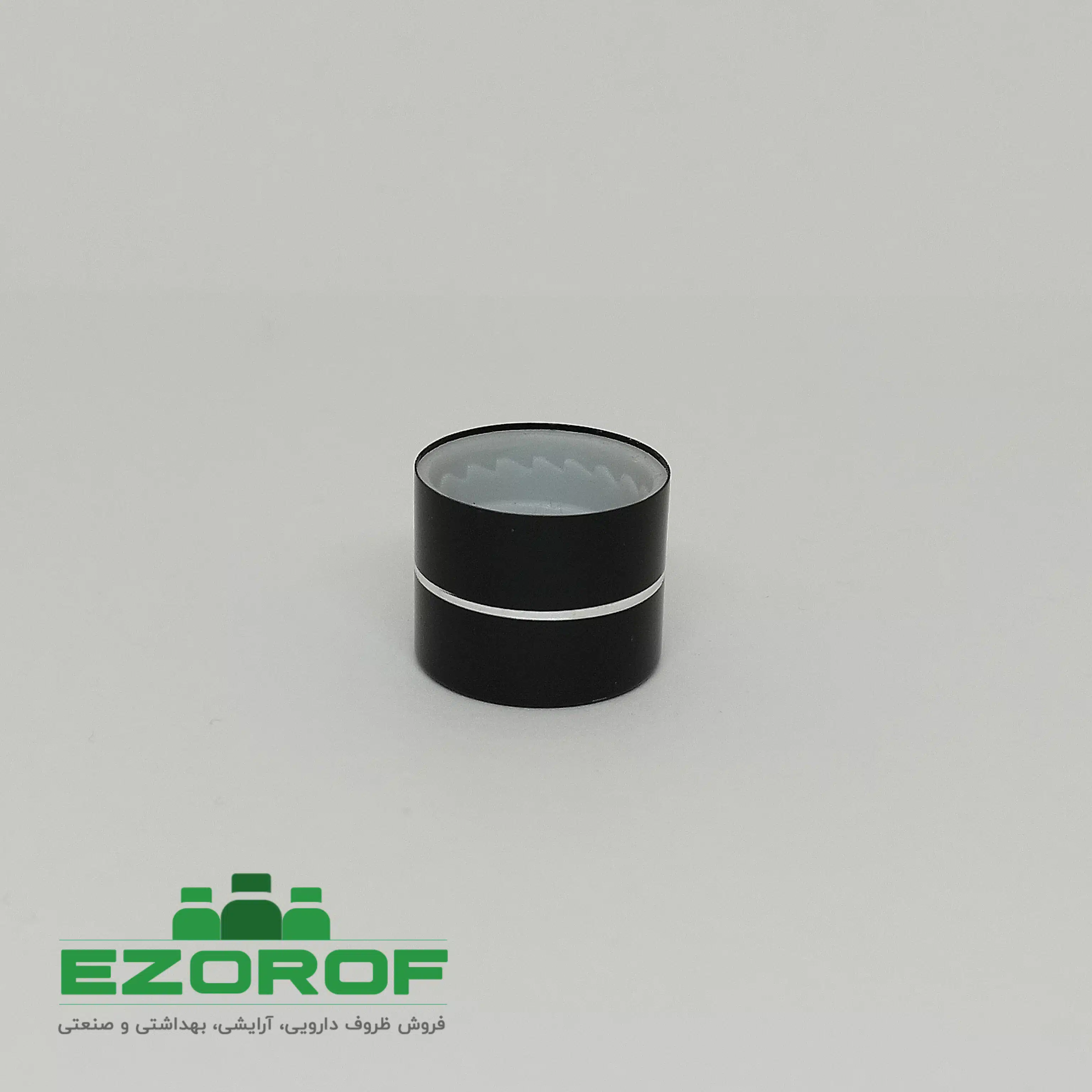 شیشه 100 میل قهوه ای با درب 18 مشکی رینگ دار - Image 6