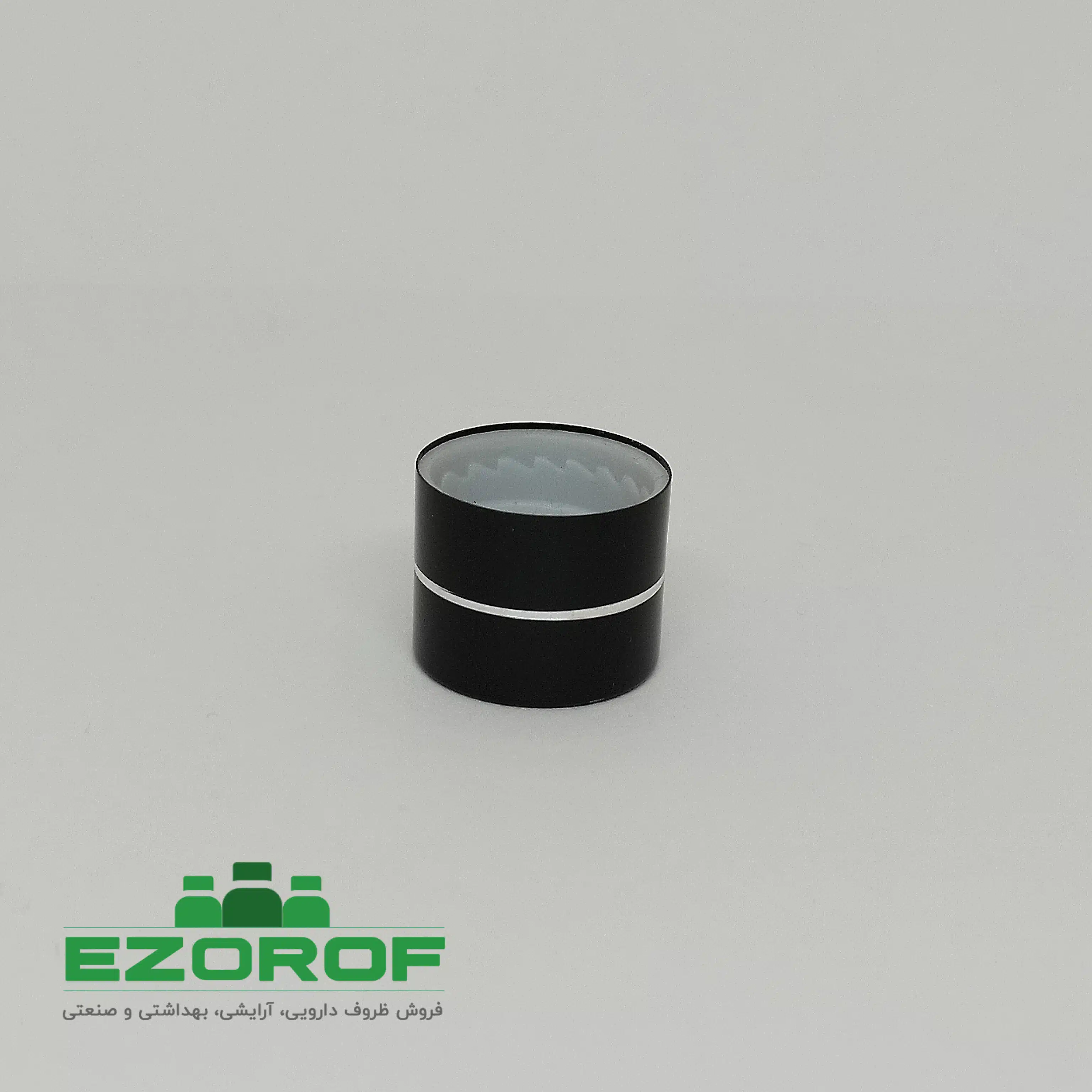 شیشه 100 میل قهوه ای با درب 18 مشکی رینگ دار - Image 5