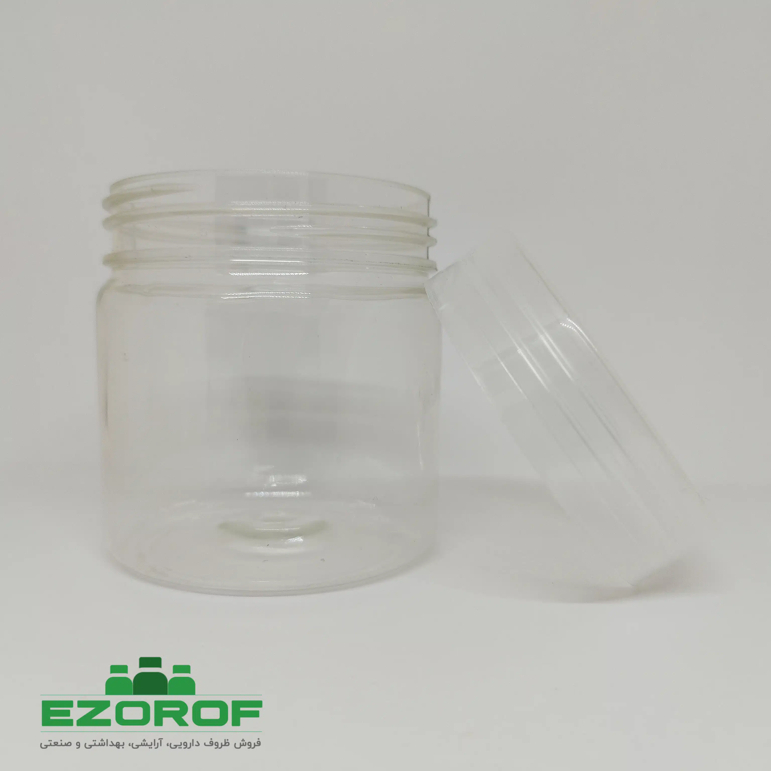 جار پت 250 میل شفاف با درب شفاف دهانه 70 - Image 3