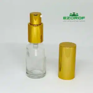 شیشه 18 میل شفاف با غلیظ پاش 18 طلایی